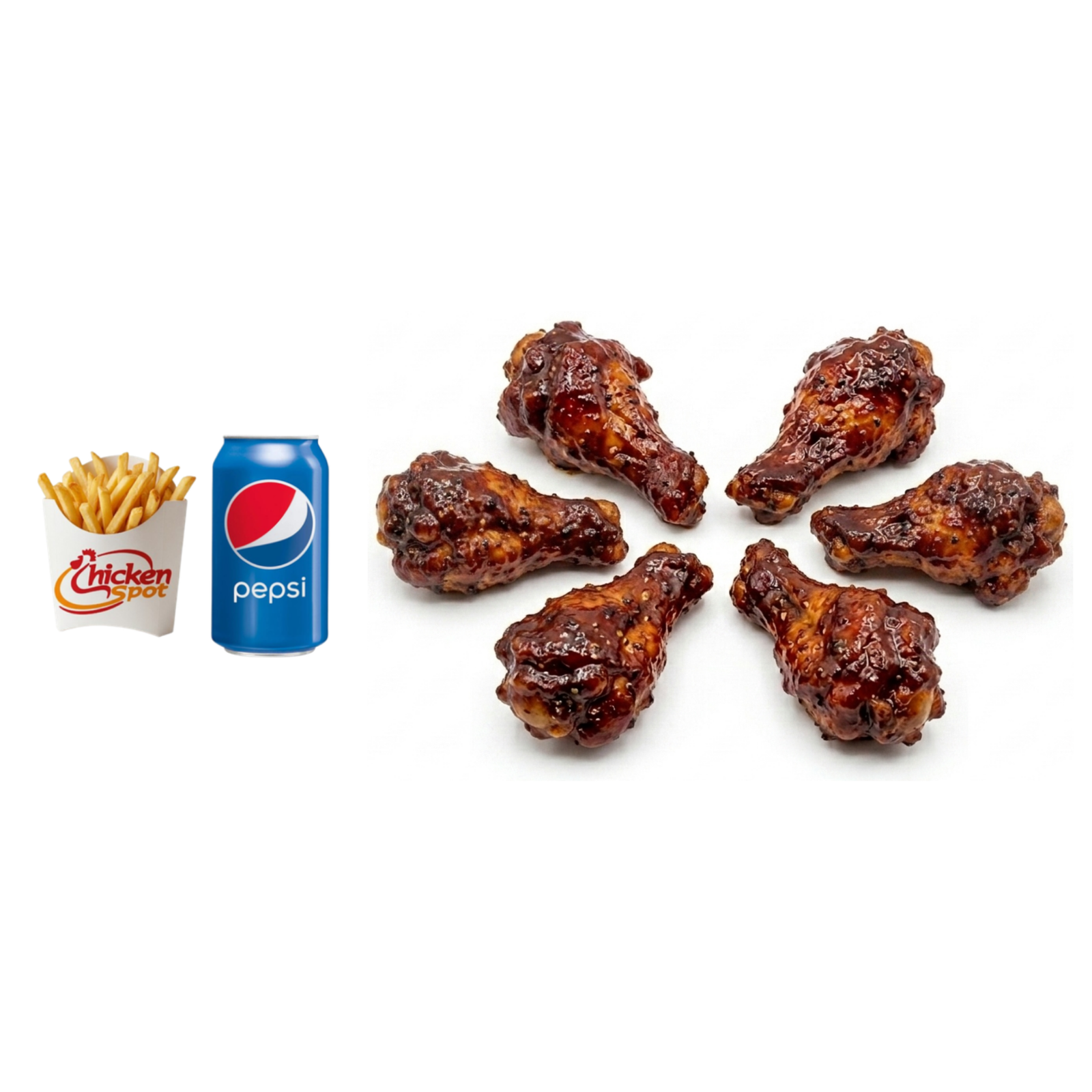 6 Pcs BBQ Wings